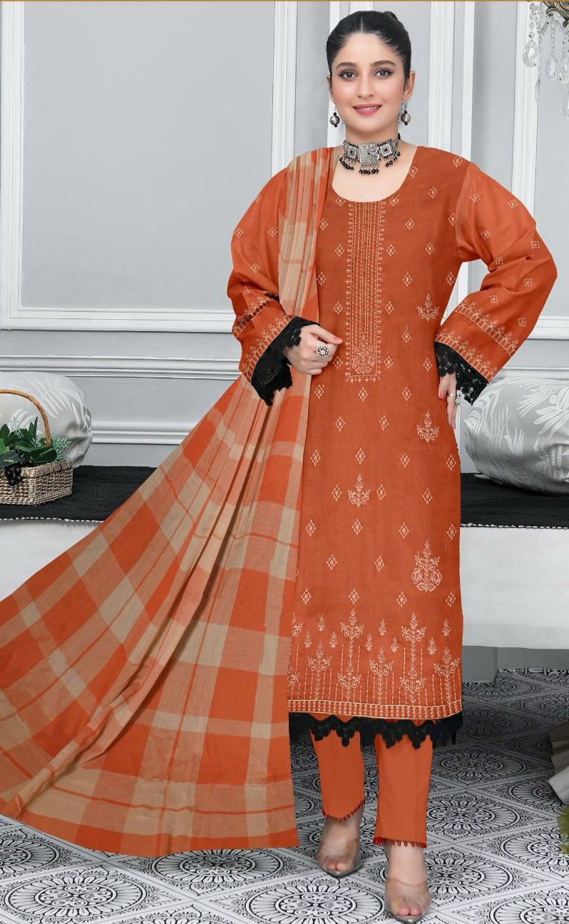 TAWAKAL LAWN-3Pc-EMB - LAMISOL FASHION